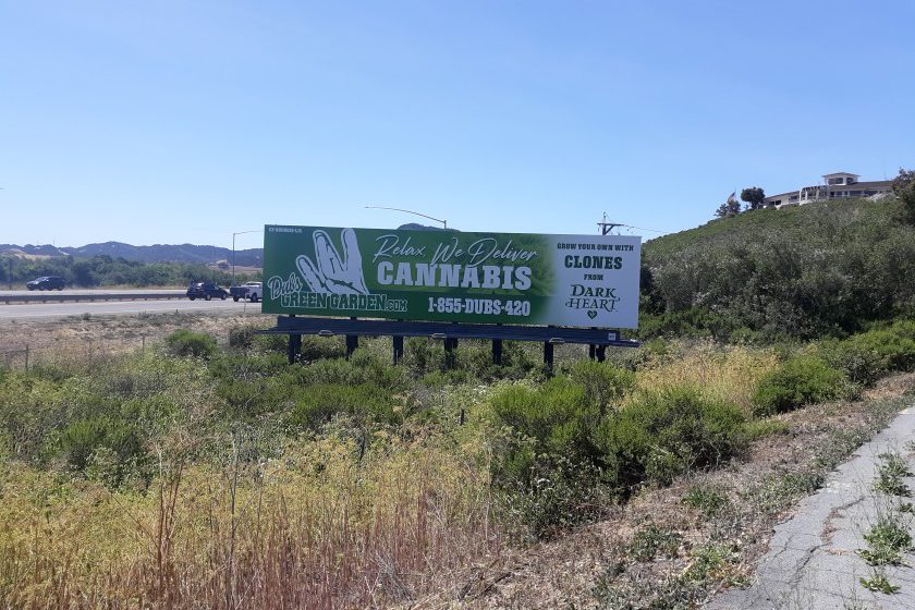  Proibição de anúncios de cannabis em rodovias da Califórnia
