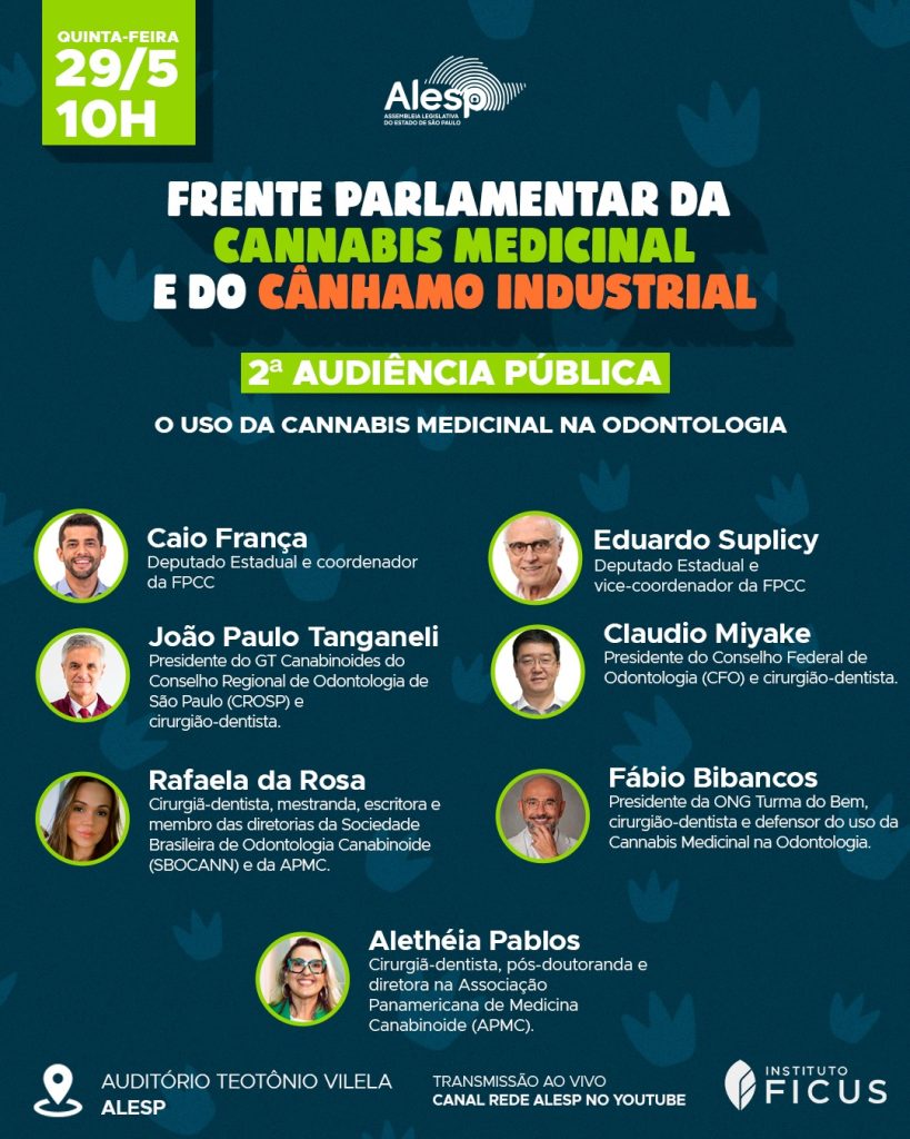 Alesp discute Cannabis Medicinal na Odontologia