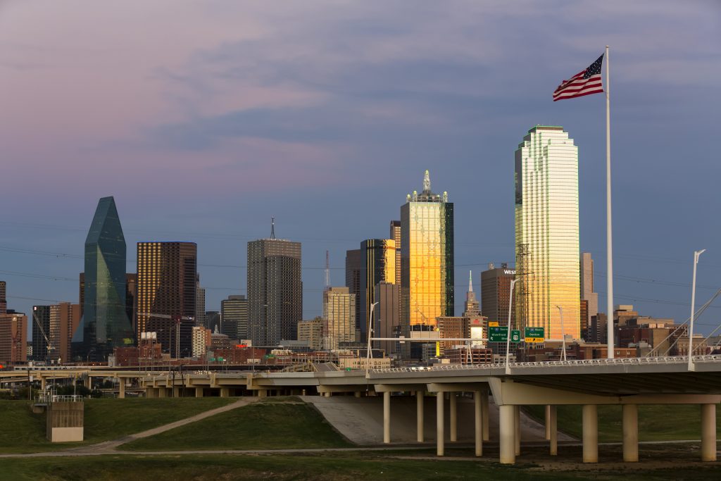 Entardecer em Dallas, Texas