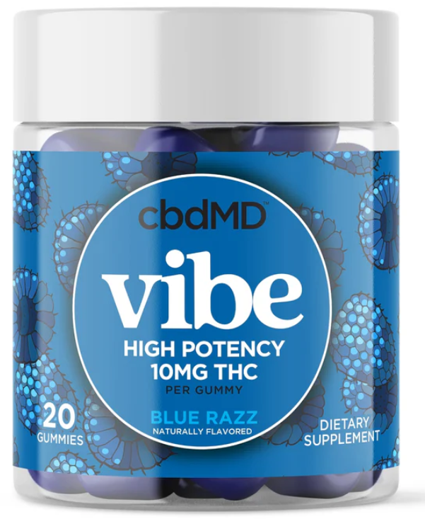 cbdMD – Full Spectrum – Delta 9 THC Gummies (CBD 1000mg + THC 200mg)/20 balas