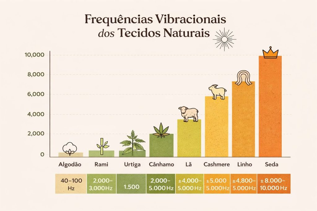 Frequencias vibracionais dos tecidos naturais Frequencias vibracionais dos tecidos naturais