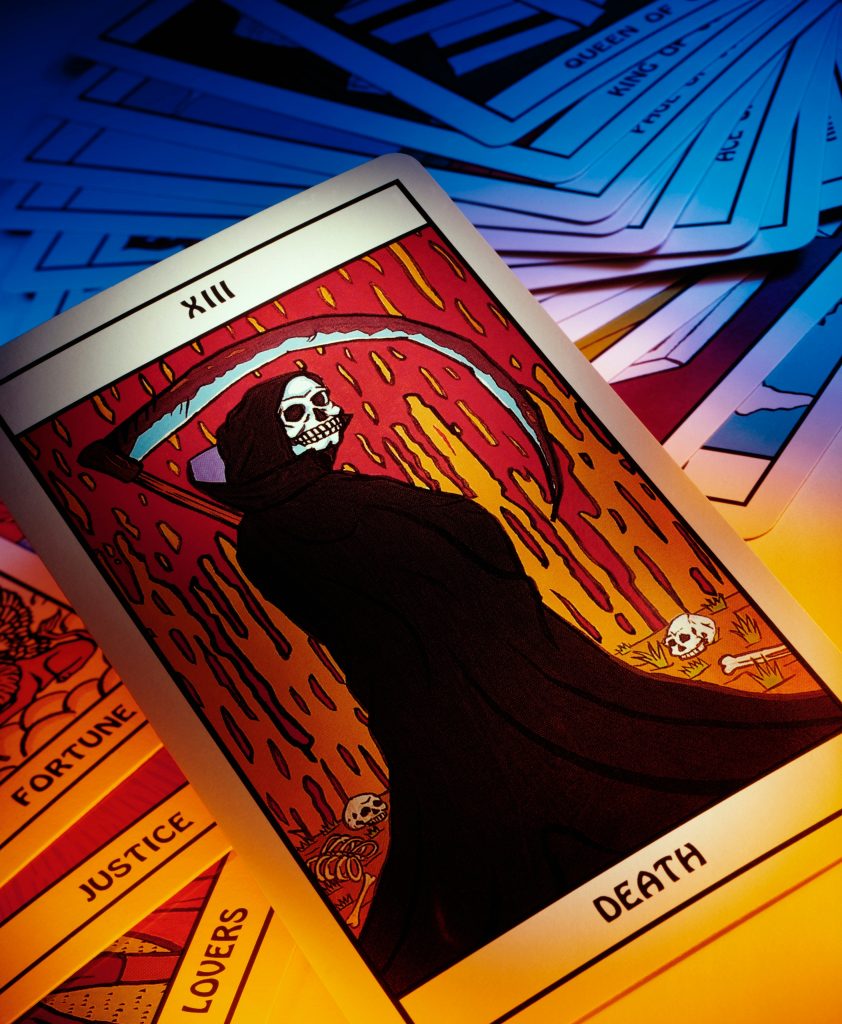 Death Symbolism on a Tarot Card