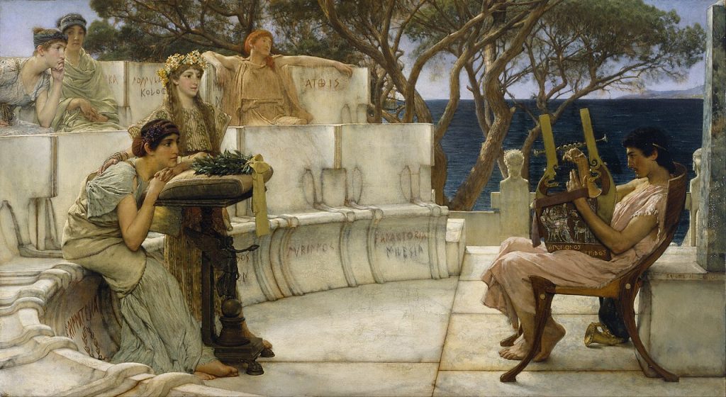 Sir Lawrence Alma Tadema, R.A., O.M. Sappho and Alcaeus Google Art Project